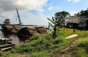 A sawmill in the Amazon