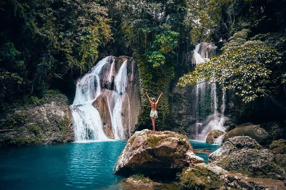 Pahangog waterfall in Bohol