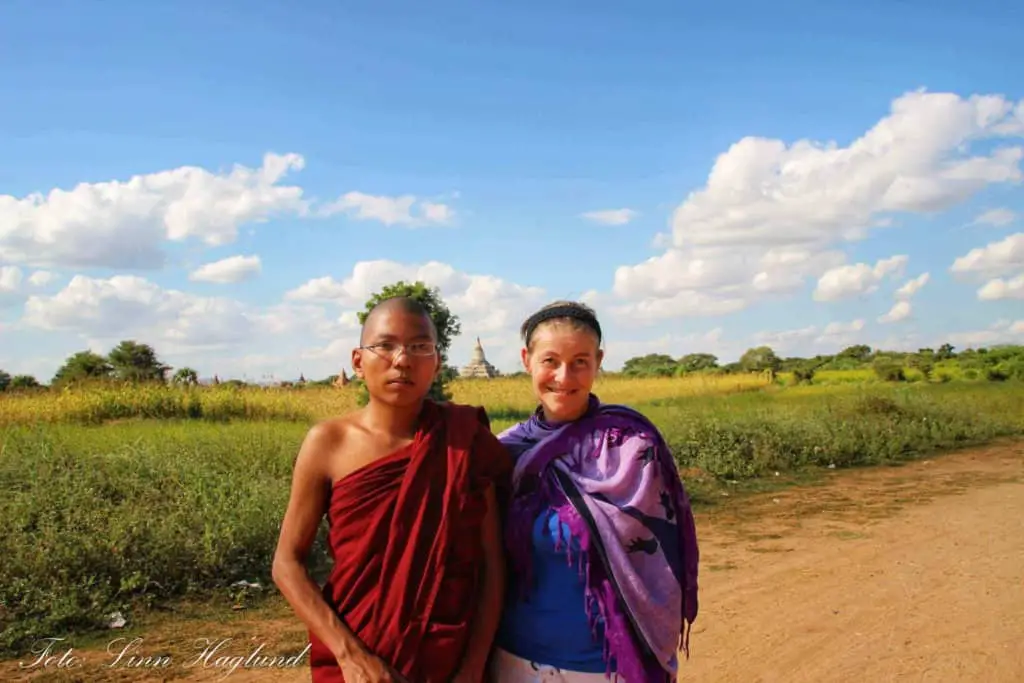 After talking about the customs of young boys in Myanmar being monks for a year and how he experienced it, this young monk wanted to take a photo with me