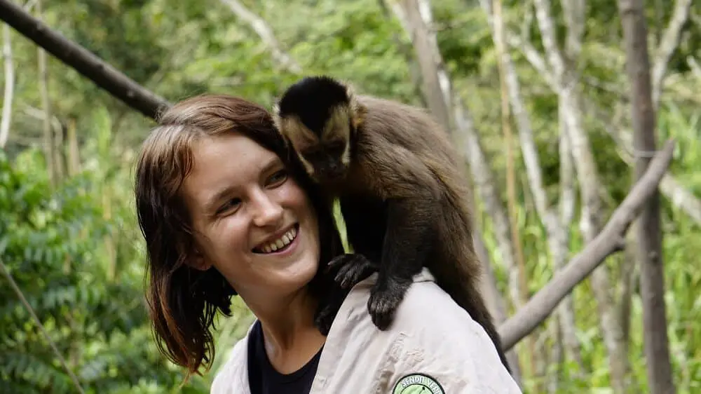 Playing with Capuchin Monkeys