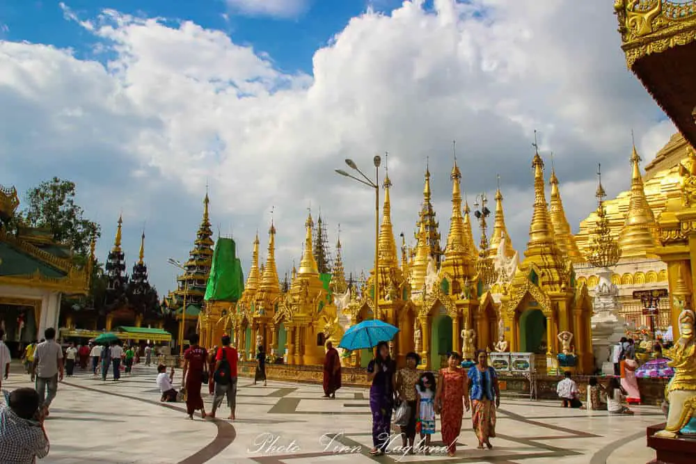 Yangon stupas