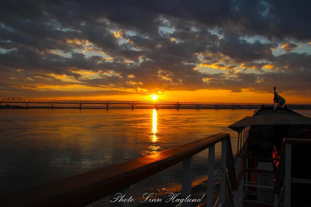 Sunrise from the boat