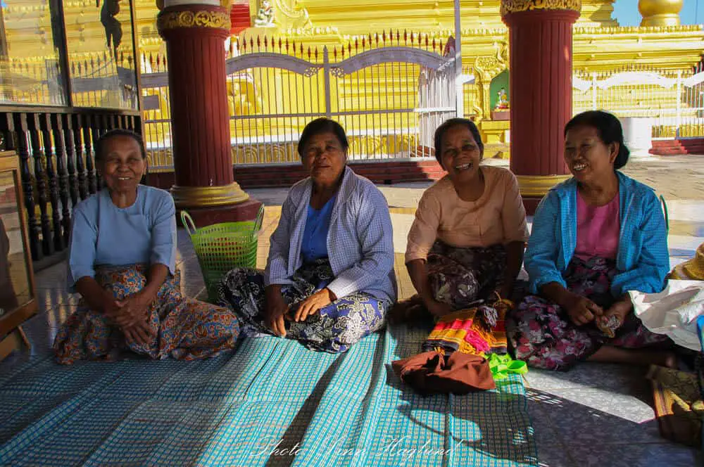 Friendly women in Myanmar