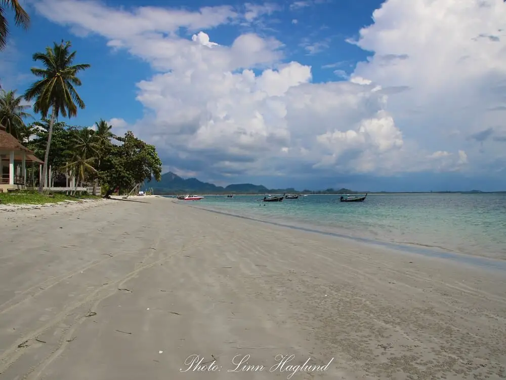 Long empty beach at Koh Mook