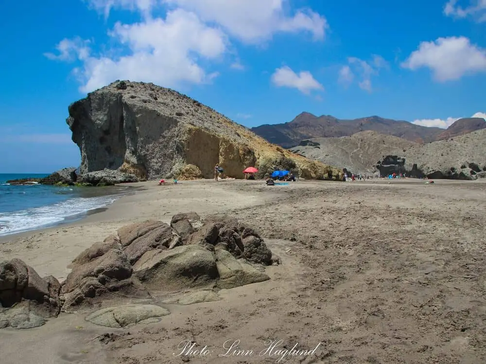 At Mónsul beach in Cabo de Gata Almeria