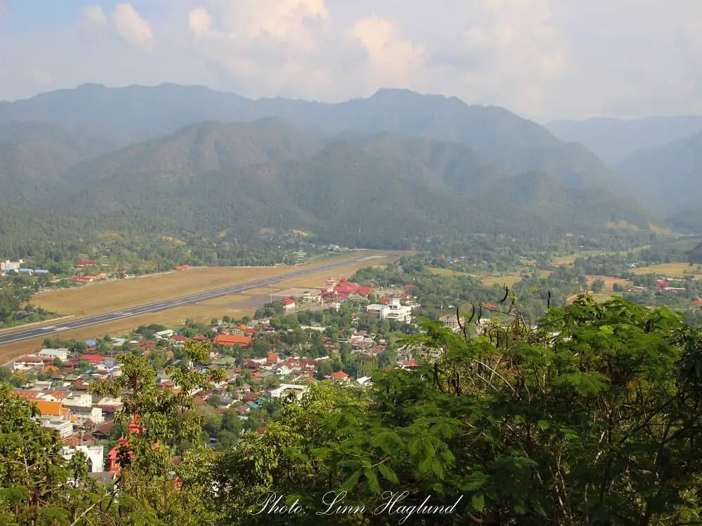 Short flight strip in northern Thailand