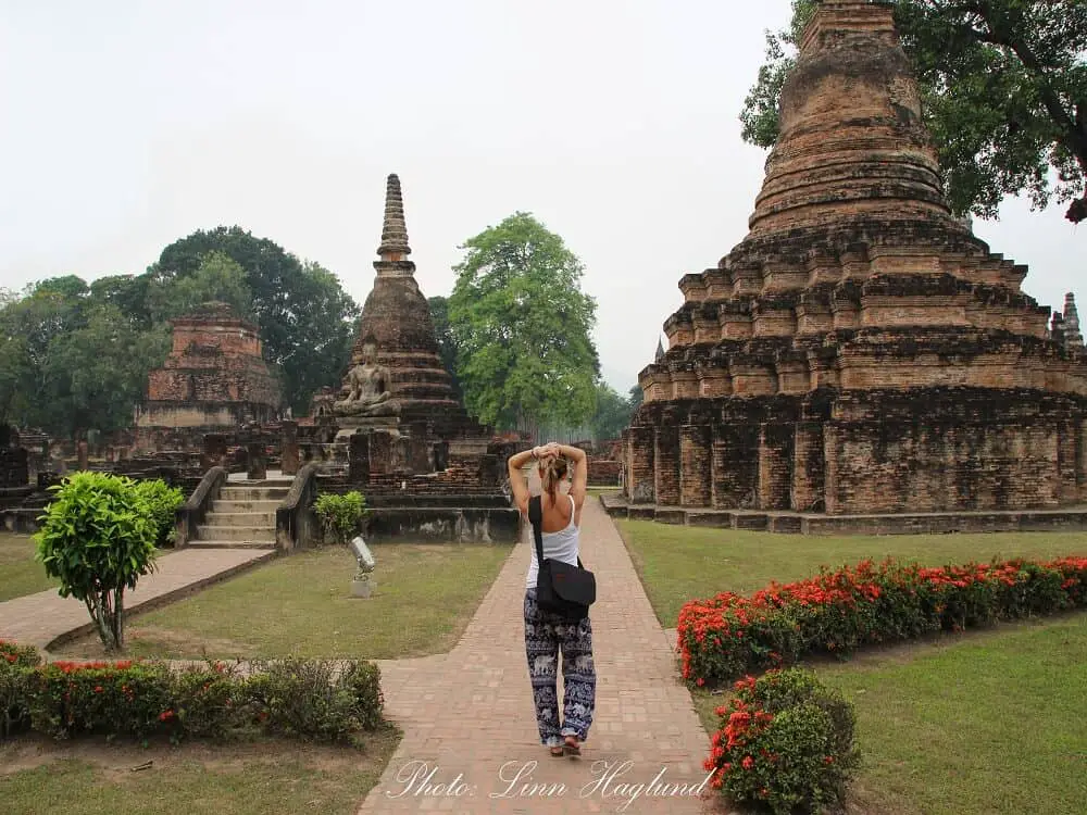 Wandering between the ruins in Sukhothai