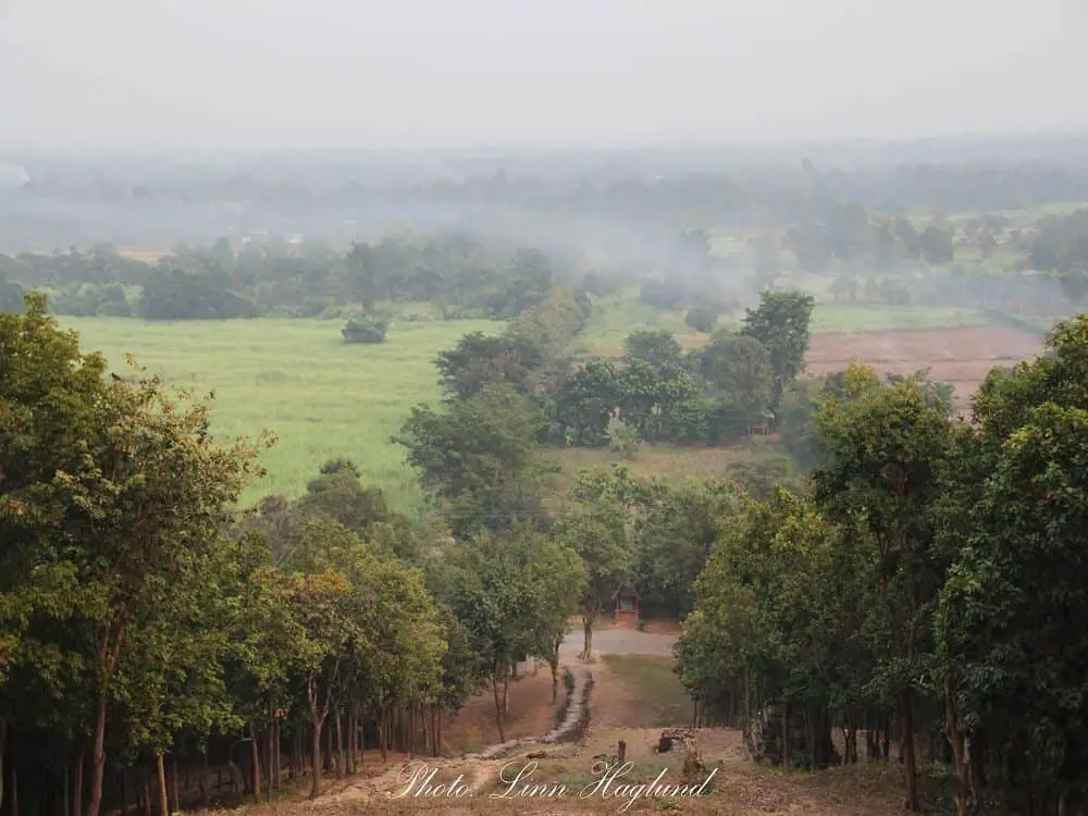 Sukhothai view from a temple