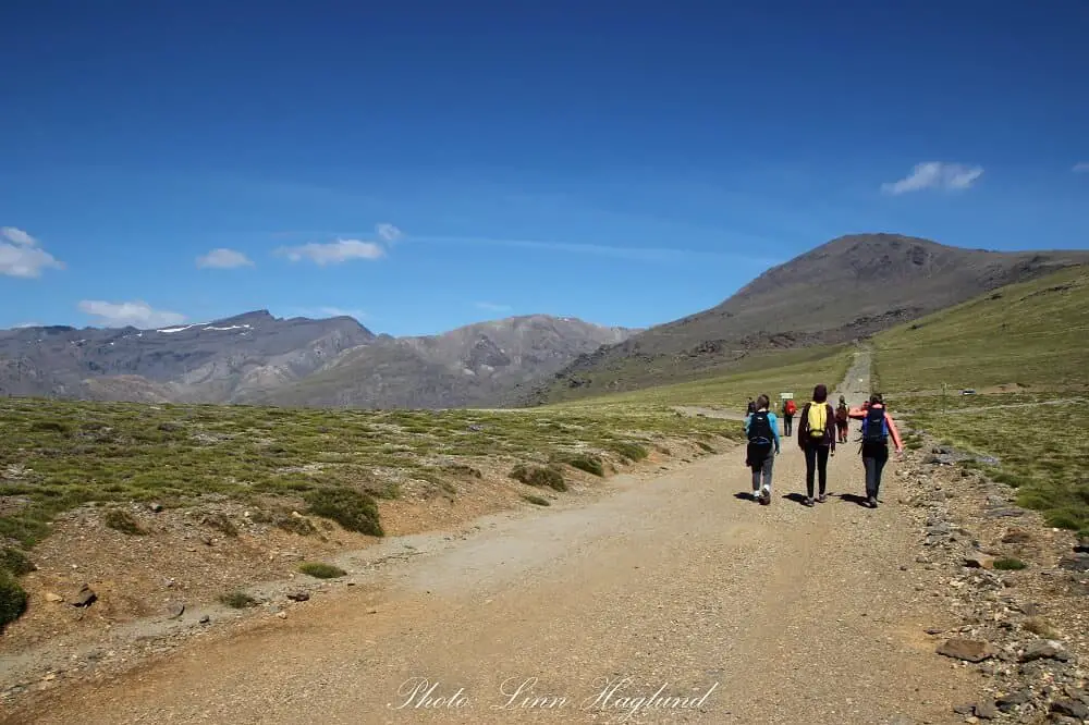 The beginning of the Mulhacen hike not far from where the bus leaves you