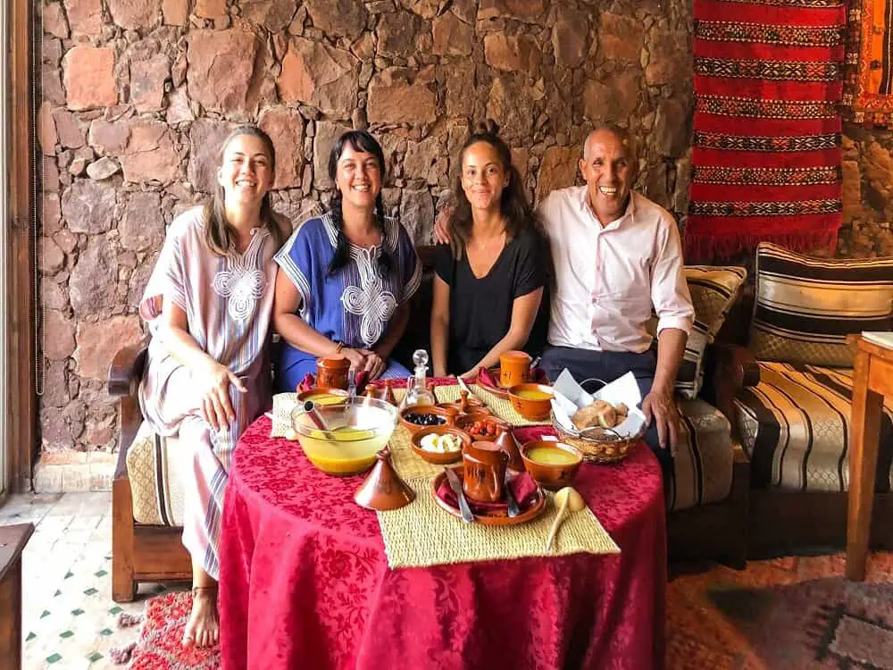 Teresa at Berber Lodge in The Atlas Mountains in Morocco