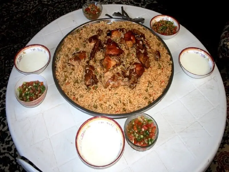 Wahyuni was invited to a home made meal in Jordan