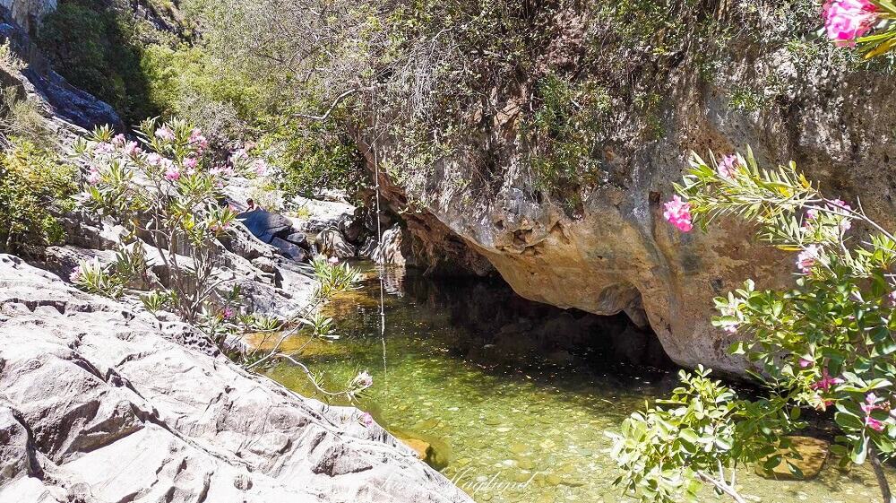 One of the crystaline pools at Barranco Blanco