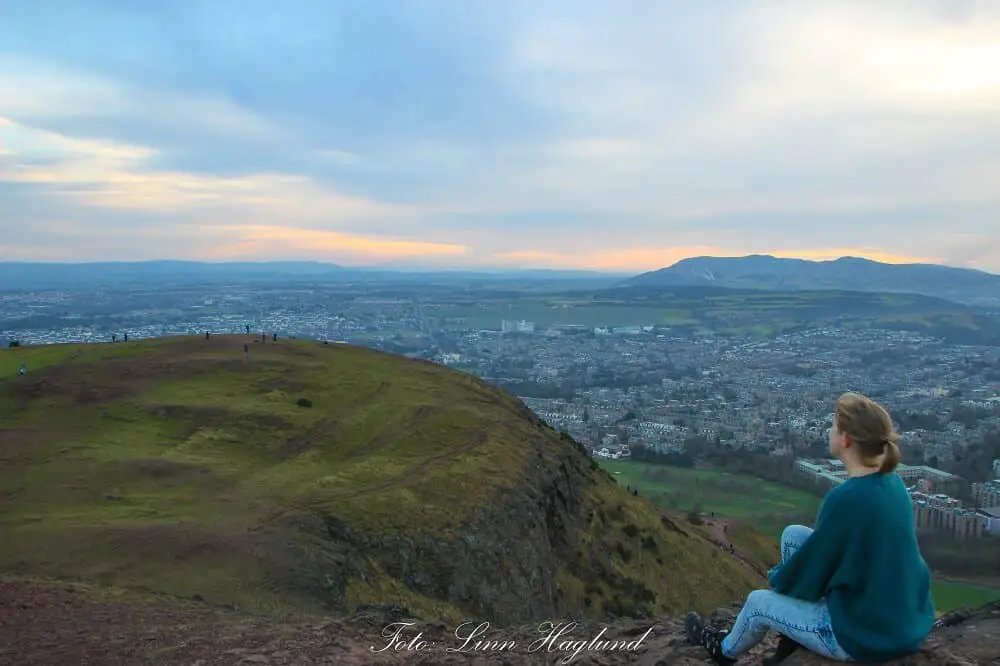 Overlooking Edinburgh from Arthurs Point