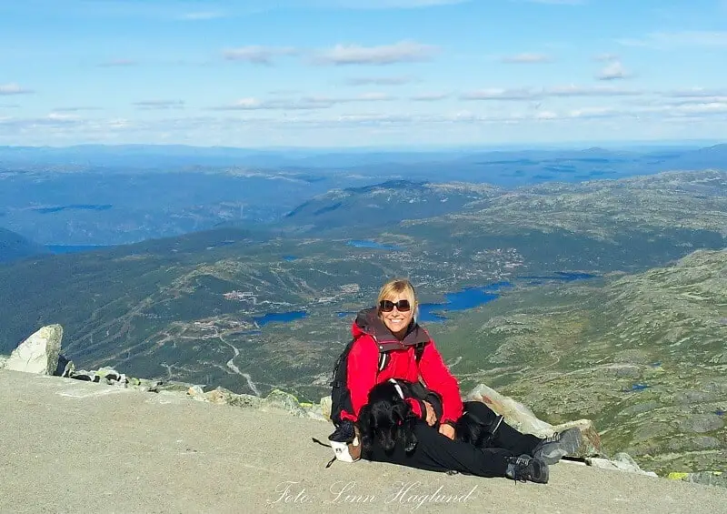 The views from the top just before walking the last part to the tip of the summit