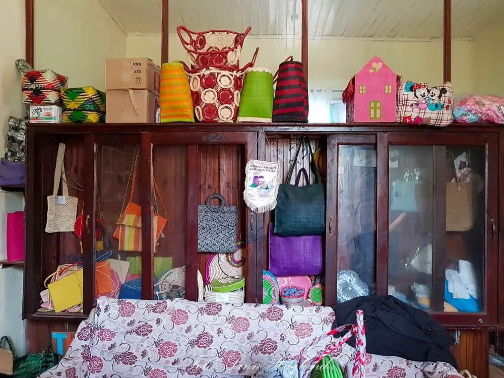 Handmade handicraft made by the residents of Akany Avoko Madagascar