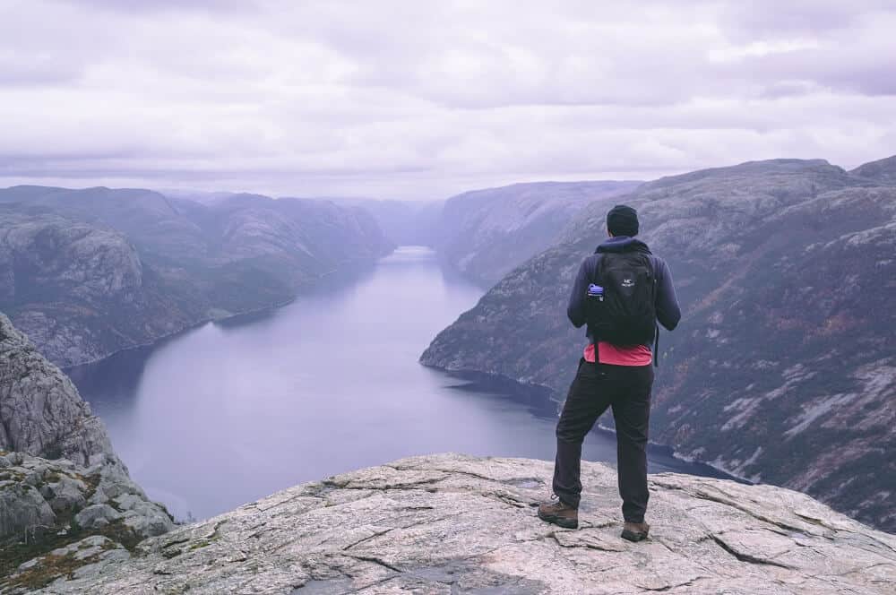 The views from Preikestolen over the fjords is a good reward after a beautiful hike in Norway