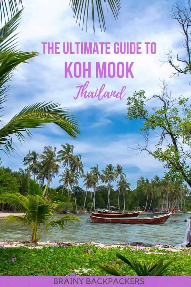 Looking for a less visited island in Thailand? Koh Mook is the perfect Thailand off the beaten track island and this guide tells you everything you need to know. #responsibletourism #travelguide #travel #thailand #southeastasia #asia #island #exotic #travelguide #brainybackpackers