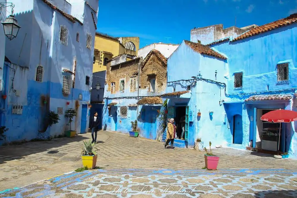 A quiet square inside the medina