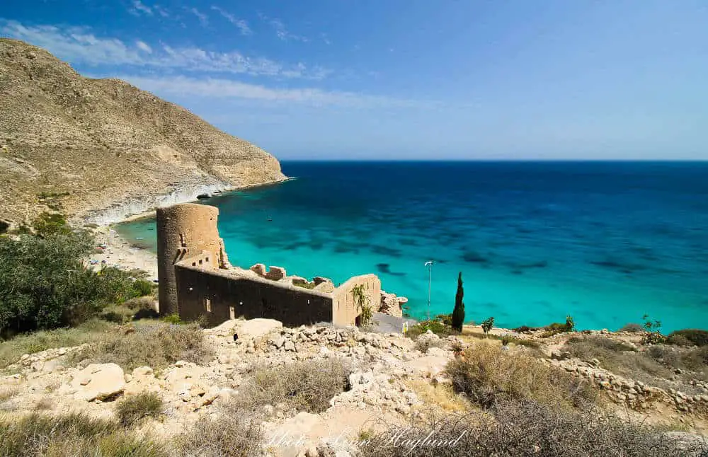 The old fortress at Cala de San Pedro Cabo de Gata