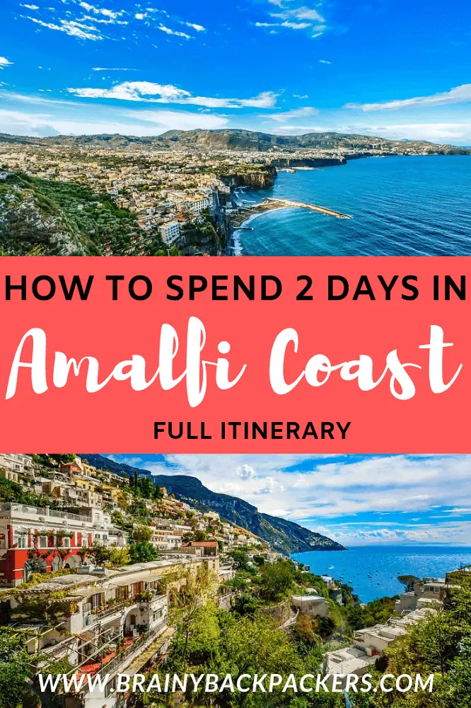 Amalfi Coast Itinerary 2 days