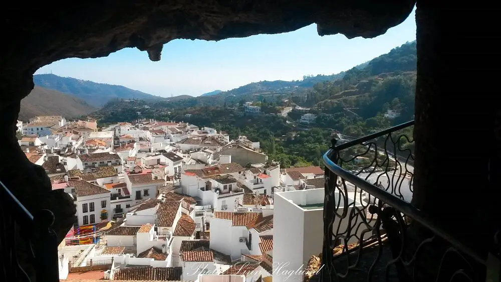View over Ojén from the cave above the village
