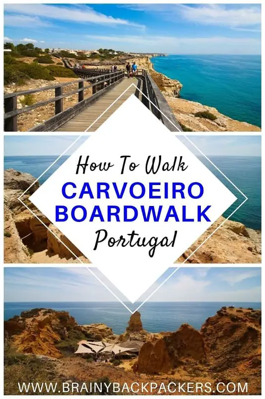 How to walk Carvoeiro boardwalk including the best places to stop along Carvoeiro boardwalk and what to see on Carvoeiro boardwalk in Algarve Portugal