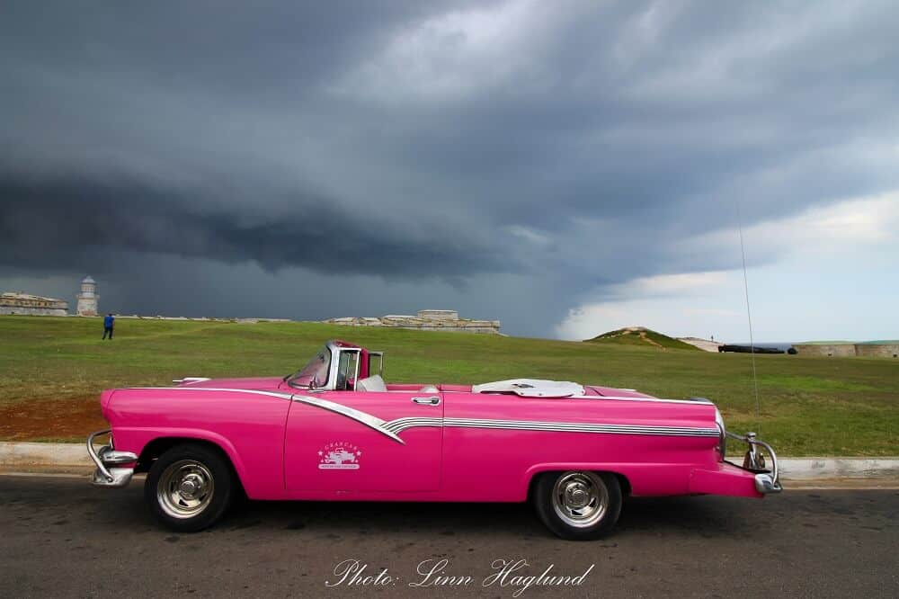 Go for a ride in a vintage car as part of your Cuba itinerary