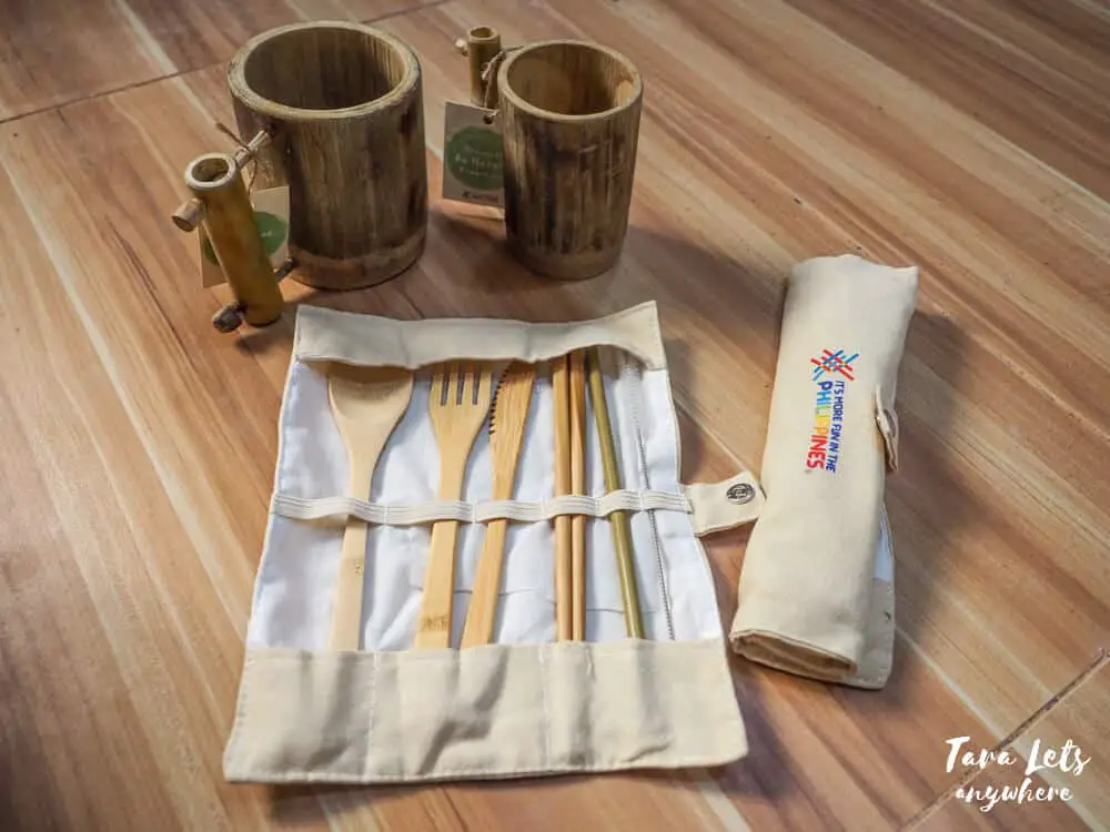 Bamboo utensils are great sustainable gifts for responsible travelers