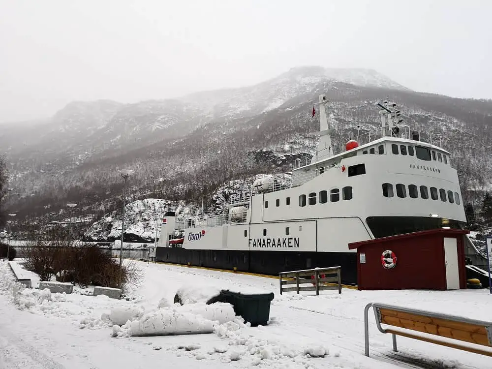 Cruising the fjords in winter