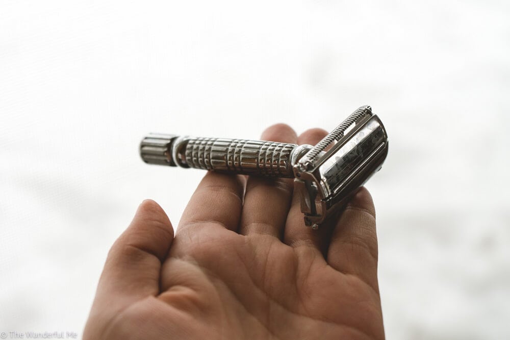 Apractical sustainable gift idea for travelers is a stainless steel razor
