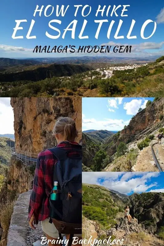 Are you looking for the perfect day hike off the beaten path in Malaga? Find out how to hike El Saltillo Malaga, the hidden gem that resembles the world famous El Caminito del Rey but without a helmet and for free! #hiking #spain #Europe #Malagahiking #responsibletourism #brainybackpackers #travel #nature #walking #hikingtrail #dayhike