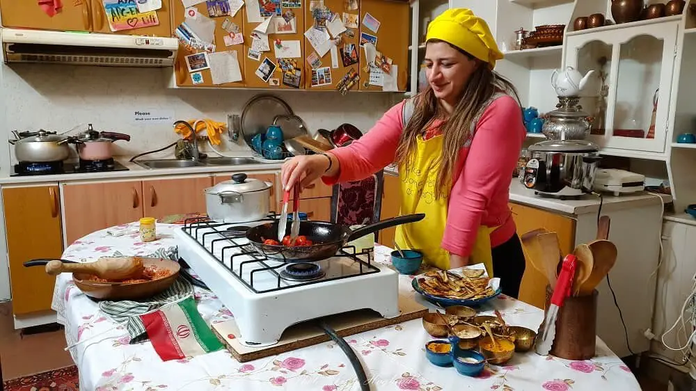 Maryam's Persian cooking class in Isfahan