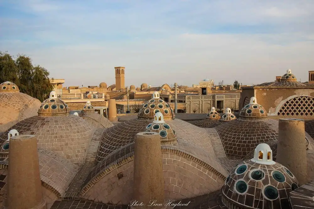 Sultan Amir Ahmad Bathhouse rooftop in Kashan