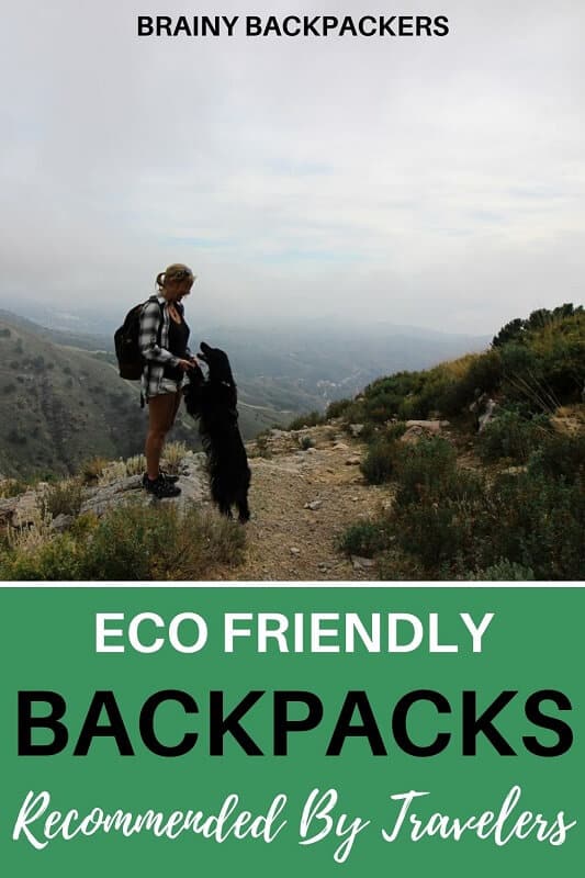 Are you looking for an eco friendly backpack? Here you get the best recommendations from travelers about their favorite sustainable backpacks. #sustainability #responsibletourism #travelaccessories #sustainabletourism #ecobackpacks #environmentallyfriendly #environmentallyfriendlybackpacks #traveltips #backpacks #sustainablebackpacks #brainybackpackers