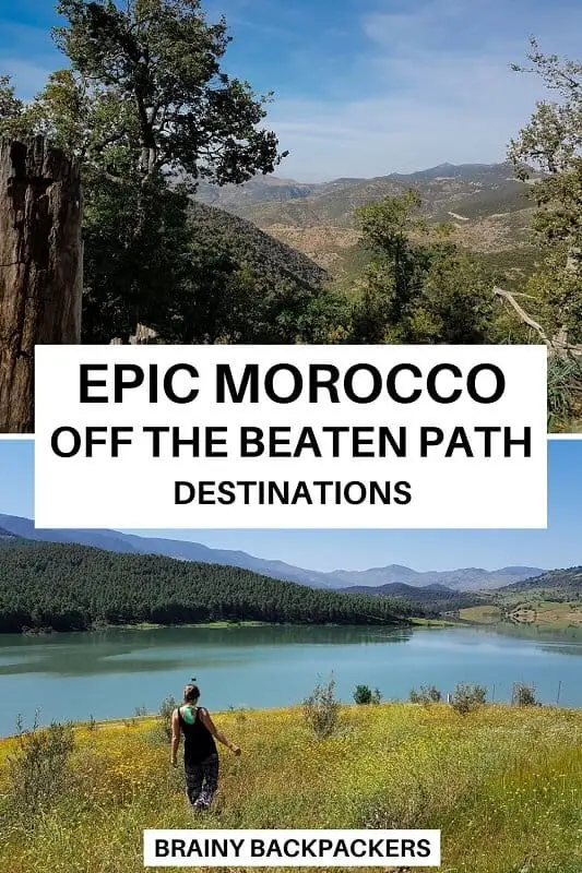 Are you planning a trip to Morocco? Why not get off the beaten path and explore incredible gems without the crowds? Here you will find some of the best Morocco off the beaten path destinations including Morocco travel tips. #responsibletourism #moroccotravel #offthebeatentrack #africa #northafrica #responsibletravel #sustainabletravel #traveltips #travelmorocco #moroccotravel #brainybackpackers
