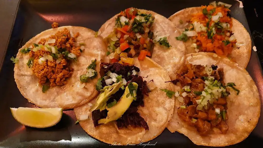 Vegan tacos at Piensa En Mi Taqueria Mexicana