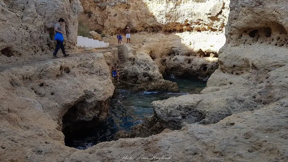 When you visit Lagos Portugal make sure you go and swim in the natural pool in Algar Seco