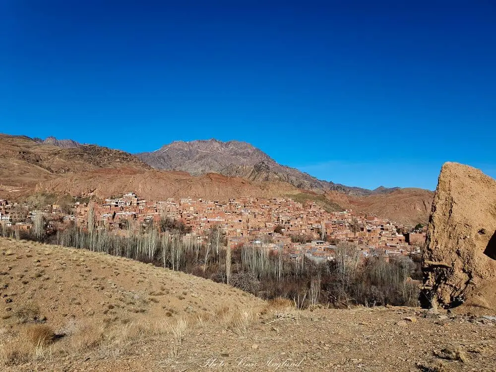 the view of Abyaneh village in Iran
