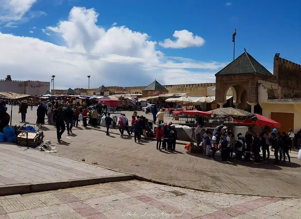 Visit Lahdim square in Meknes on your 7 days in Morocco itinerary