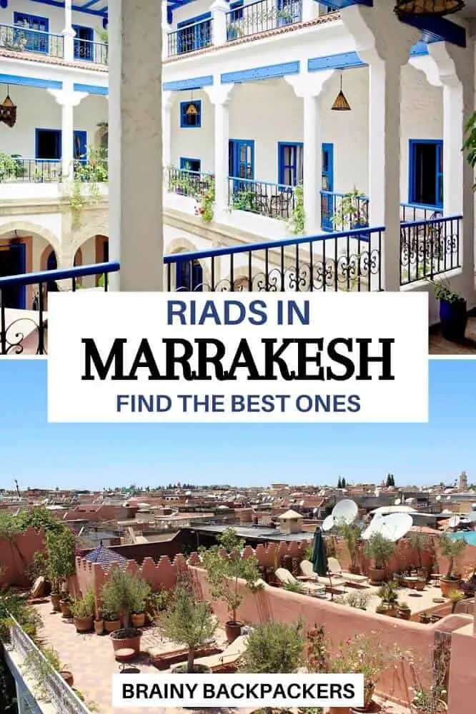 Looking for the best riad to stay in Marrakesh? There are so many riads in Marrakesh to choose from that it can be a daunting task to find the right one for you. I have put some of the best riads in Marrakesh together in this post to make it easy for you. #riads #morocco #marrakesh #accommodation #traveltips #hotels #hostels #africa #northernafrica #responsibletourism #brainybackpacekrs
