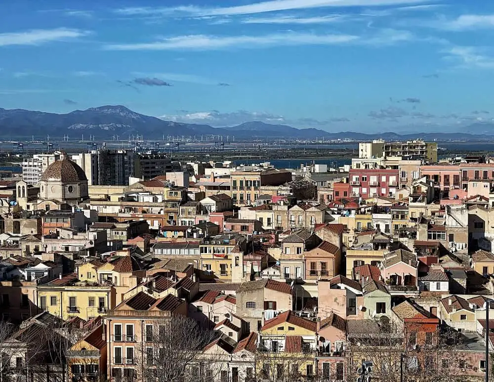 Clagiari City View From The Mediterranean Sea, Italy - Travel Off Path