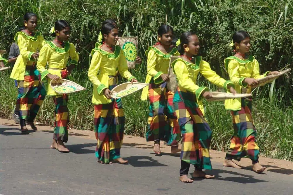 Wesak parade in Dambulla Sri Lanka