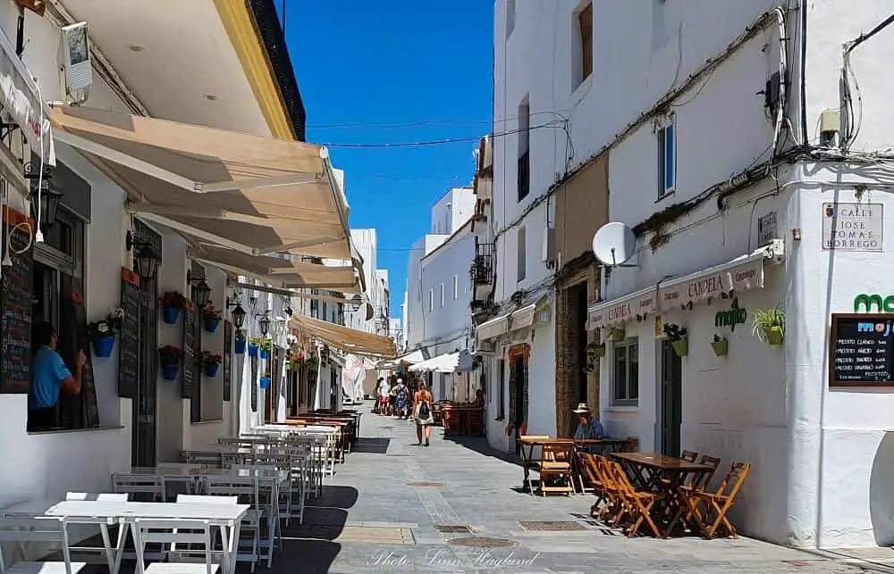 Pedestrian street in Conil de la Frontera