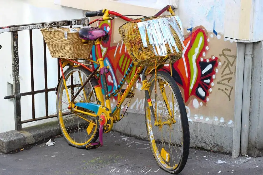 Colorful bike in Paris
