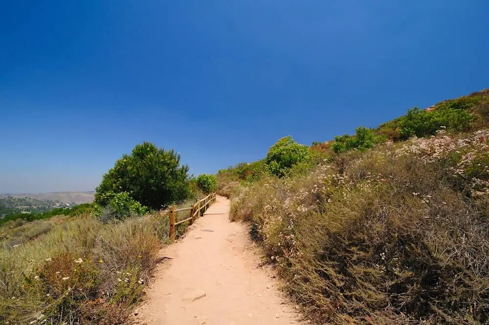 Hiking in southern California to Cowles Mountain