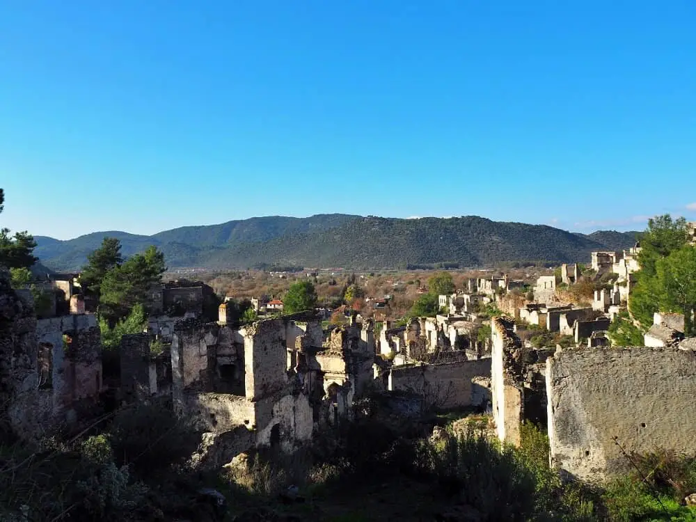 Kayaköy village ruins makes for the perfect spot for European winter sun