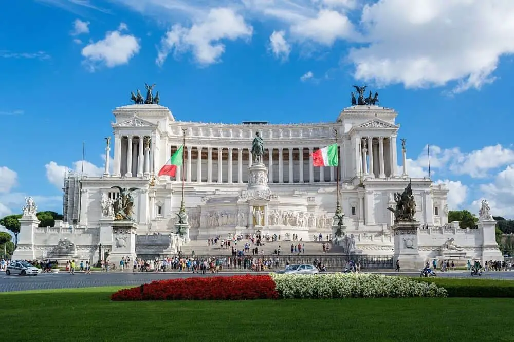 Altar of The Fatherland is a must when you visit Rome in 4 days