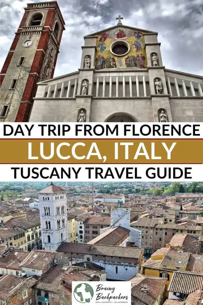 Planning a day trip from Florence to Lucca? Here is all you need to know for the perfect Florence to Lucca day trip, what to do in Lucca in a day and how to get from Florence to Lucca by train, bus, or car. #Tuscany #Italy #travel