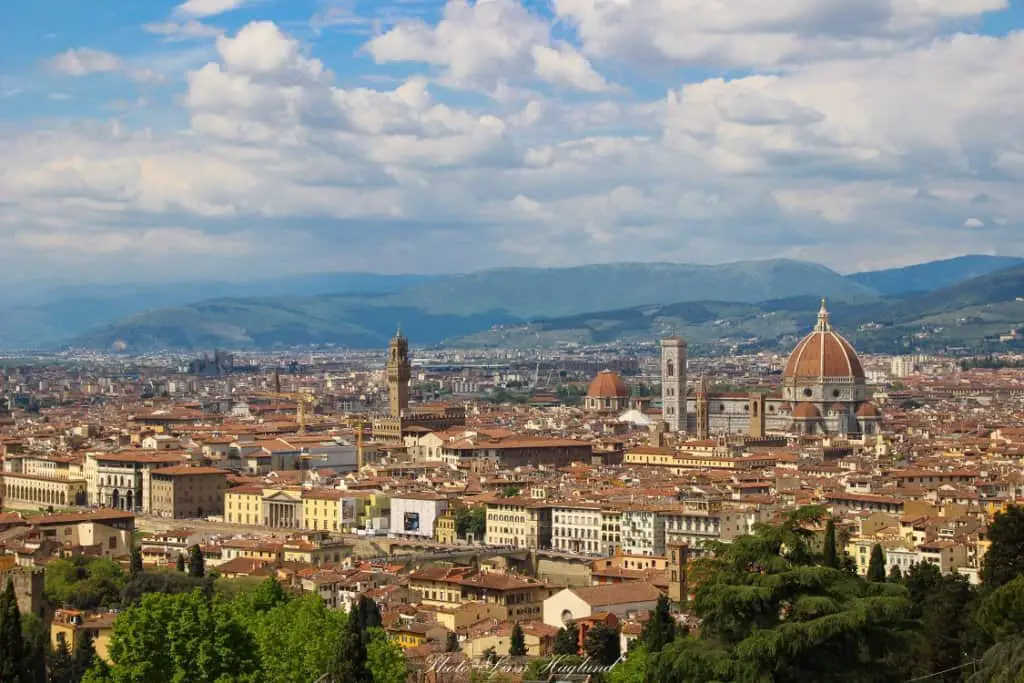 Florence itinerary - city views