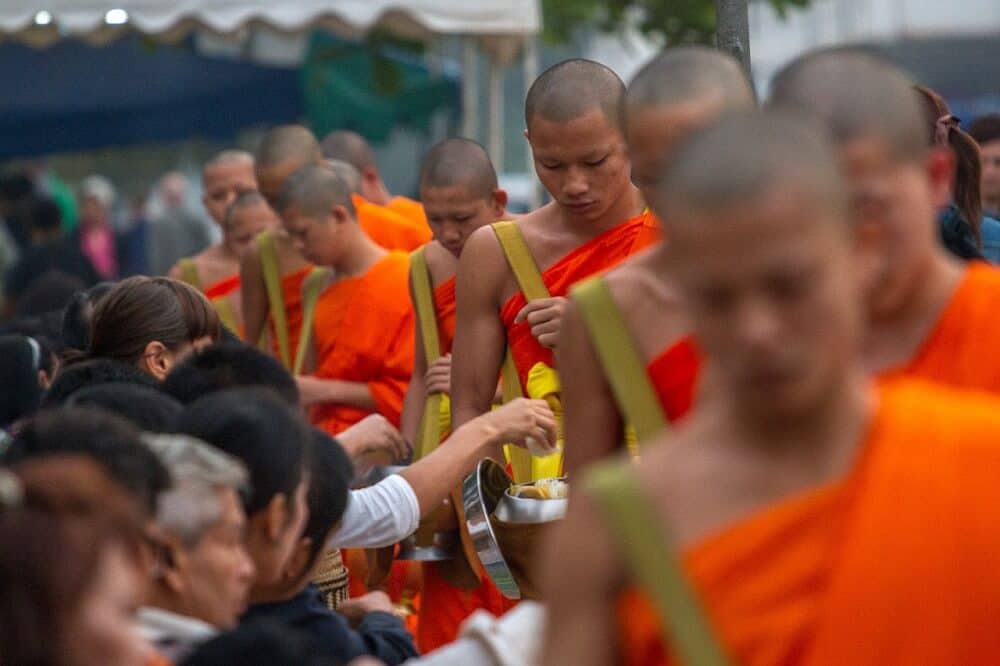 Luang Prabang alms giving ceremony is a Southeast Asia bucket list experience